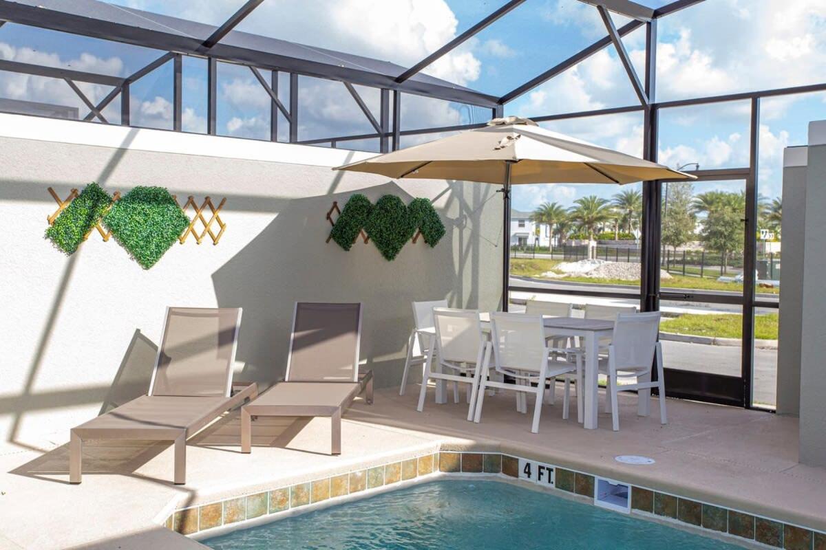 Gorgeous 4 Bedroom W/ Pool Close To Disney 4836 كيسيمي المظهر الخارجي الصورة