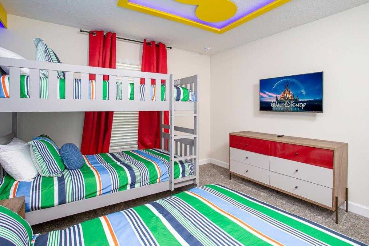 Gorgeous 4 Bedroom W/ Pool Close To Disney 4836 كيسيمي المظهر الخارجي الصورة